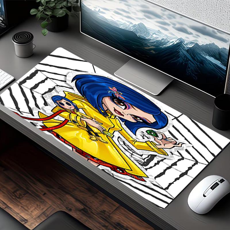 Coraline Print Mouse Pad, for Keyboard Pad Laptop PC Mat for Office Home Use, Desk Decor, Perfect Birthday Gift for Gamers