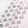 High-quality 13mm Four-leaf Clover Shell Bracelet Colorfast Plating Women's Bangle