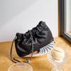 Elegant pleated gold chain bag 2025 new model cowhide versatile cloud bag shoulder underarm bag crossbody bag