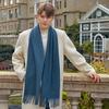 Men's Solid Color Scarf Autumn and Winter New Versatile Wool Scarf Korean Atmosphere Cashmere Scarf Women's Winter Warmth
