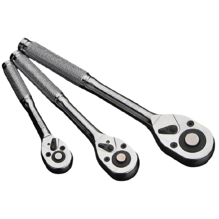 3Pcs Ratchet Wrench 3/8inch 1/2inch 1/4inch Socket Wrench Quick Releases Ratchet Wrench Extension for Automotive Repair