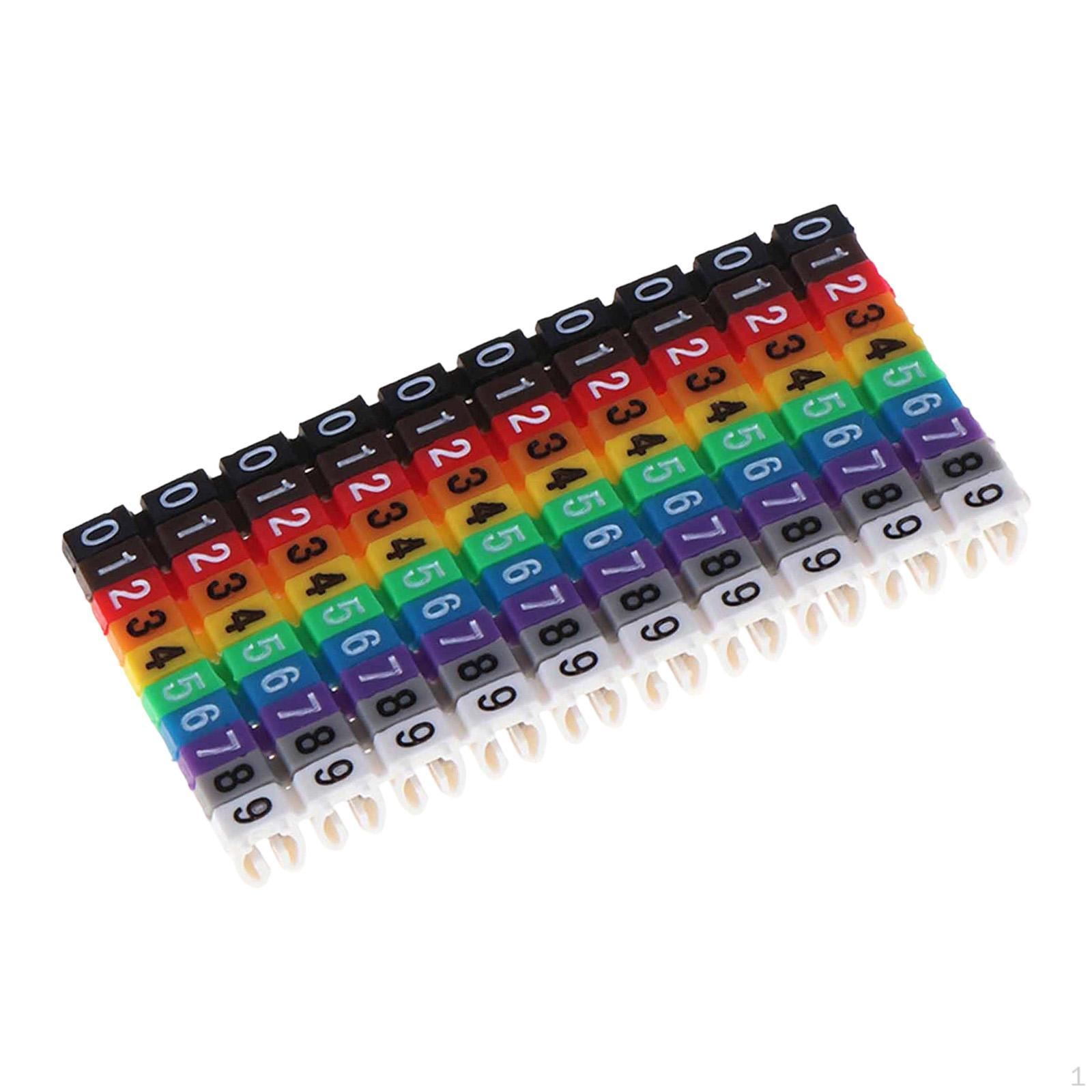 

Cable Markers, Numbered Labels, Color-coded Replacement Digital Numbering Tubes, Ties 6 to 7.5mm