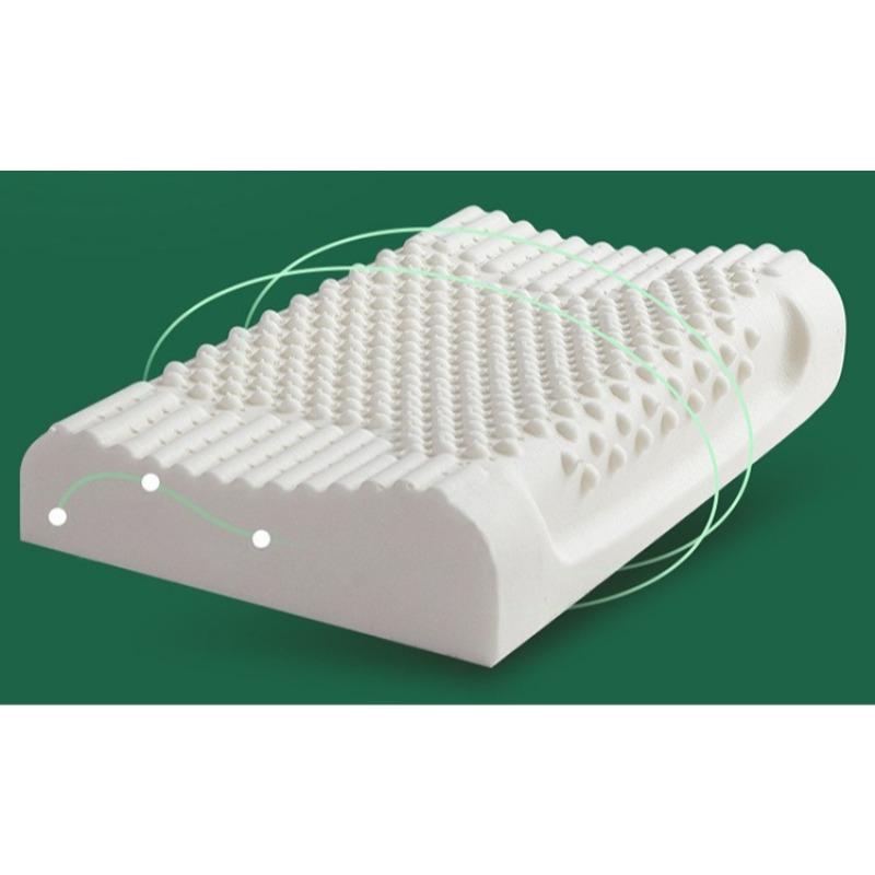 Natural Latex Pillow for Adults & Kids - Massage Neck Support Pillow Orthopedic Cervical Relief & Healthy Sleep Aid
