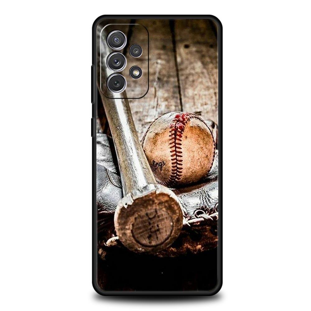 Phone Case For Samsung Galaxy A15 A13 A51 A71 A41 A31 A21S A03S A05 A35 A32 A55 A23 A25 A33 A53 A73 5G Baseball TPU Cover