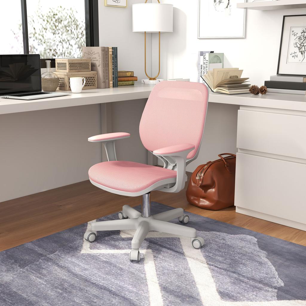 44-56cm Mesh Back Office Chair - Pink