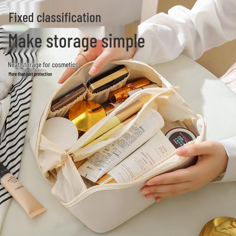 Trousse de maquillage: Rangement Cosmétique de Voyage Portable pour Femmes, Grande Capacité