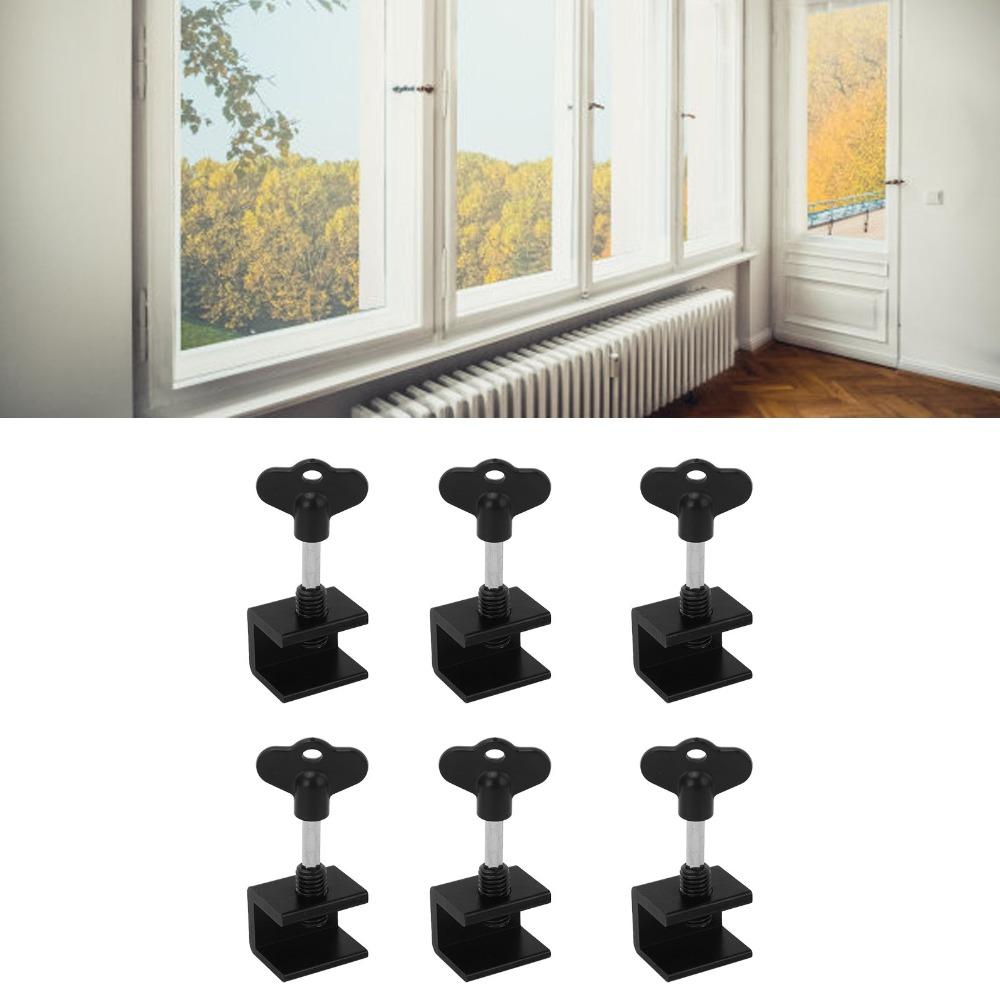 6 sztuk Blokada Okna Przesuwnego Pionowego Poziomego Blokada Bezpieczeństwa Okna Ze Stopu Aluminium Do Użytku Biurowego