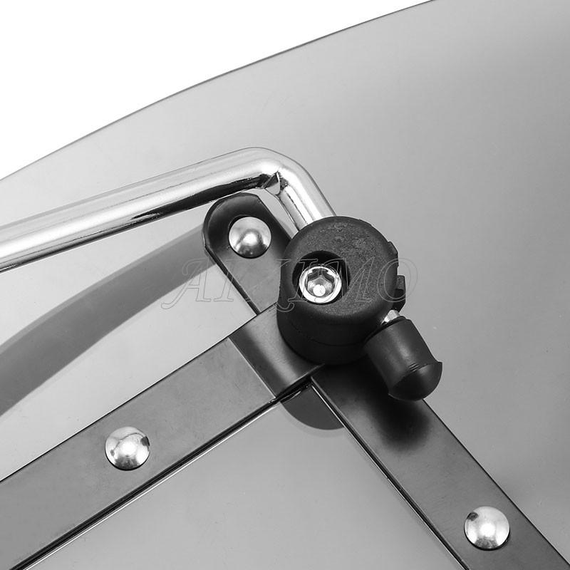 Motorcycle 7/8" 1" Handlebar Deflector Windscreen Windshield Screen For Ducati Honda Harley Yamaha Universal