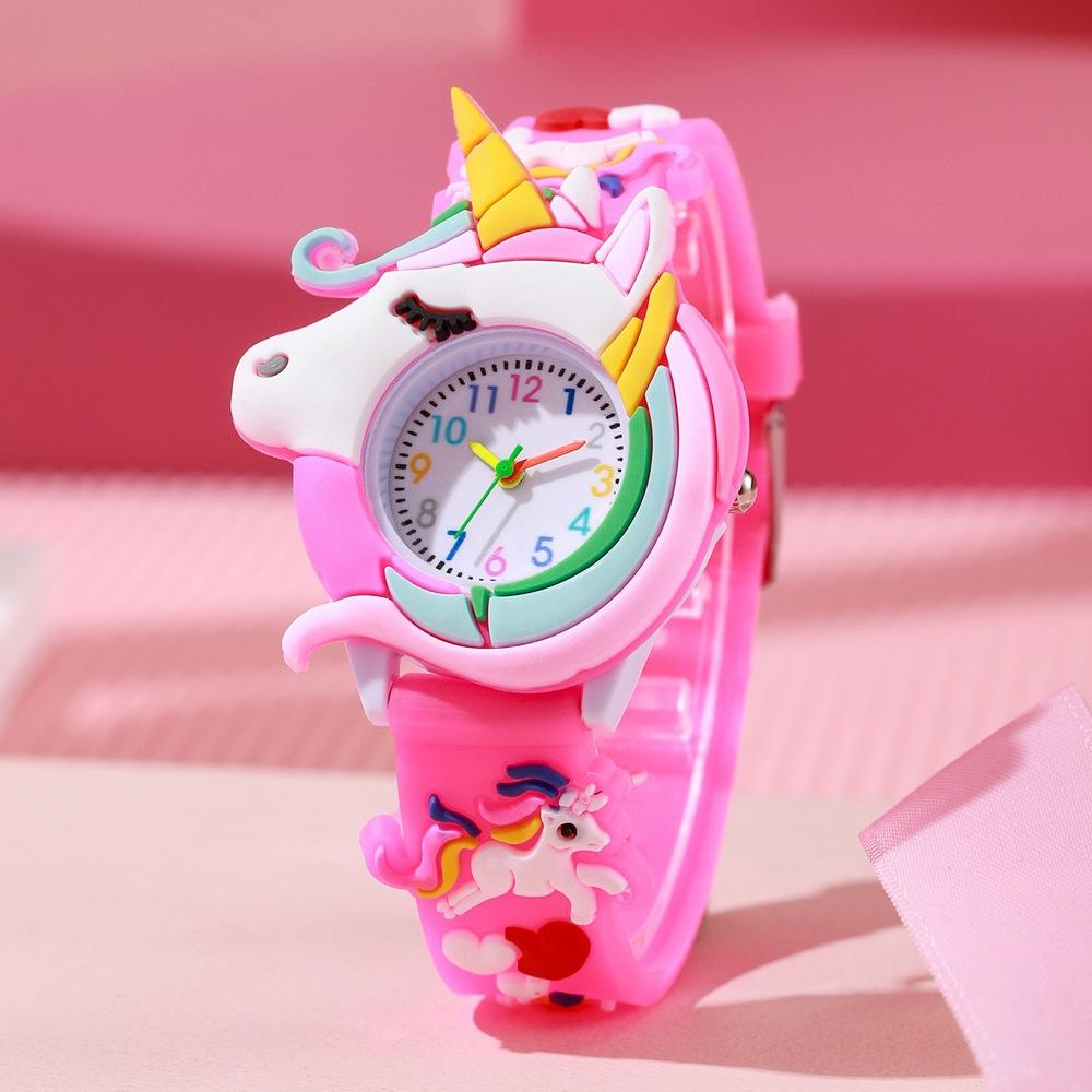 Ceas Cadou din Carton Silicon pentru Băieți și Fete Ceas de Mână Drăguț Colorat Minunat pentru Copii