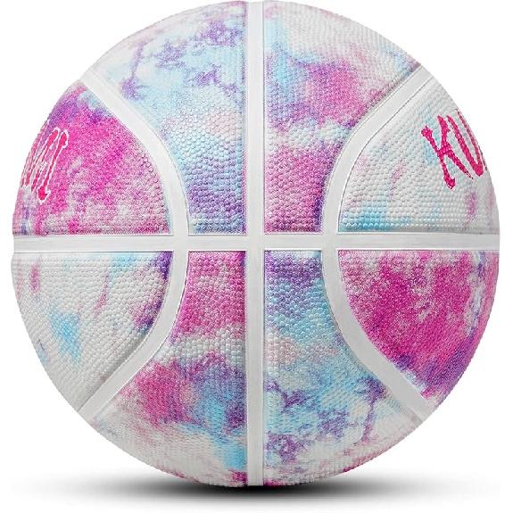 Kuangmi Rubber Basketball, Size 5(27.5 ),Size 4(25.5) , Made for Indoor Outdoor Sports Game Park, Beach & Pool for Child Youth Teen Girls Boys Size 5 - 27.5  розовый