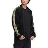 adidas Originals Giacca in Velluto JP a Righe Logo Ricamato Giacca con Zip Uomo Giacche Nera HR3445