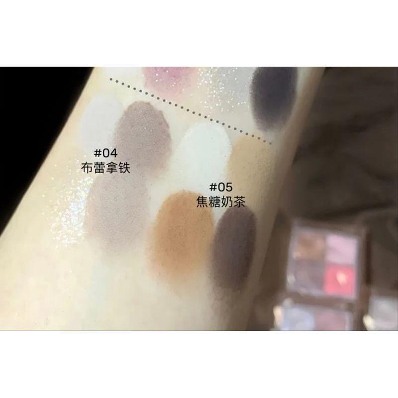 CZEL - Wasserwellen-Rosa-Nebel Vierfarben-Lidschattenpalette - 5 Arten