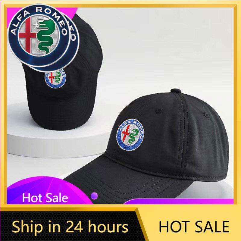 Car Stickers For Alfa Romeo Car Duck Tongue Cap Embroidery Logo Racing Baseball 3D Hat Adjustable Casual Trucket Hip Hop Hat For