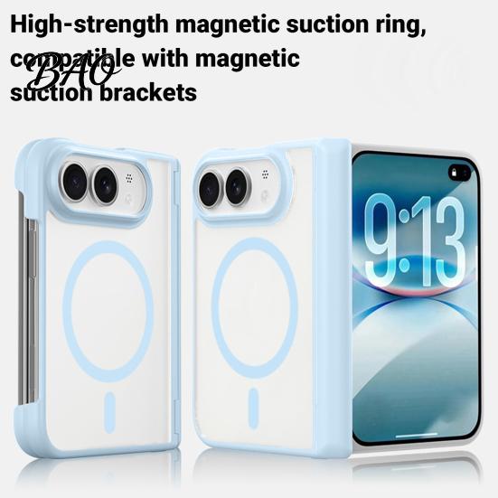 Magnetic Phone Cover Case for iPhone-Duo, Shockproof Folding Cellphone Non Slip Protective Cover, Professional Mobile Shell, Accessories DurablePhone