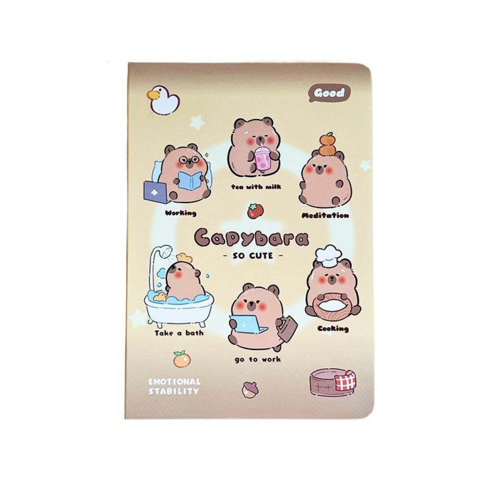 

A5 Capybara Notebook Portable Hand Account Book Cute Capybara Memo Pad Back To School Supplies Style 6