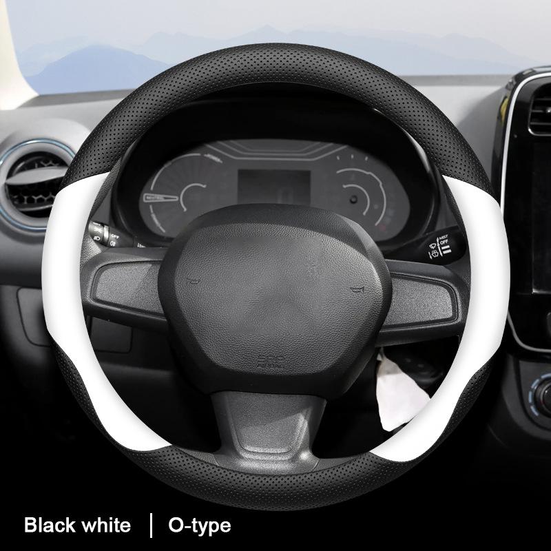 Car Auto Steering Wheel Cover Wrap For Renault Koleos Kadjar K-ZE Captur Braid On Steering-wheel Holder Protector