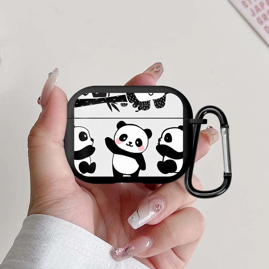Earphone Cases Cover Case For Airpods 3 1 2 Pro Pro3 Pro2 4 Cute Panda Funny