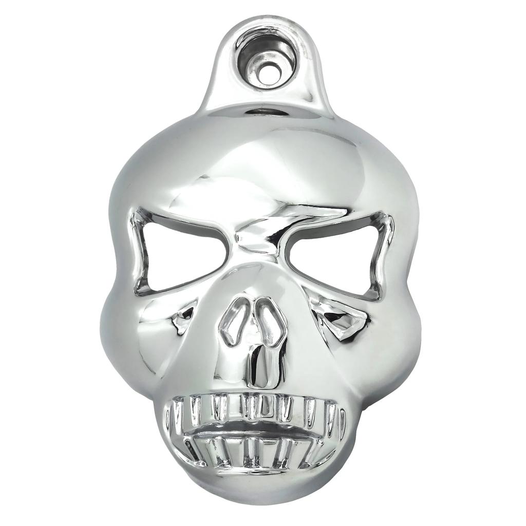Motorcycle Parts Skull Horn Cover for Harley Davidson Big Twins V-Rods Stock Cowbell 1992-2022 BLACK