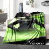 Custom Name "Nighttime Soldier Silhouette" Blanket for Couch & Bed, Plush Cozy Fuzzy Blanket Super Soft & Warm Blankets for Fall and Winter. 0908131