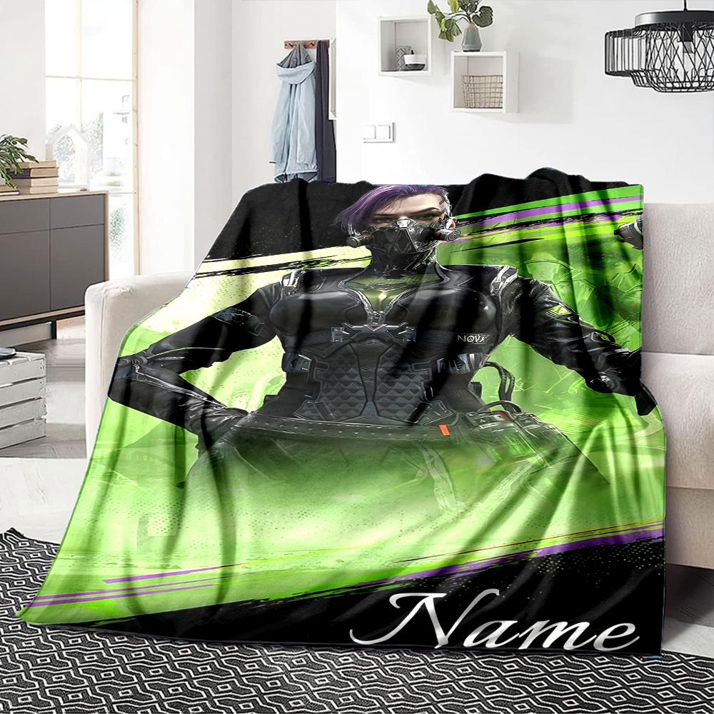 Custom Name "Nighttime Soldier Silhouette" Blanket for Couch & Bed, Plush Cozy Fuzzy Blanket Super Soft & Warm Blankets for Fall and Winter. 0908131