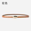 Leather Women'S Fine Belt Cowhide Retro Women'S Simple Hong Kong Style Premium Black Women'S Belt