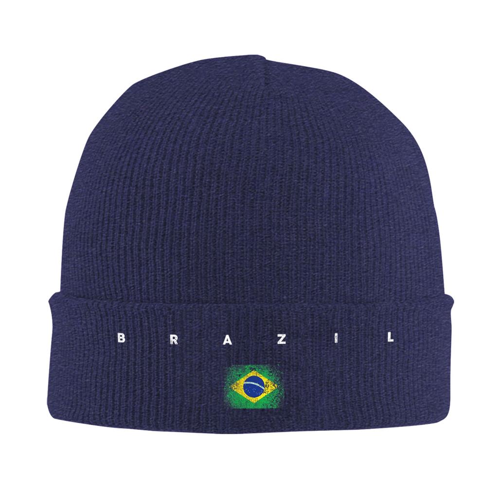 Brazil Brazilian Flag Knitted Caps Womens Unisexs Beanie Winter Hats Warm Cap