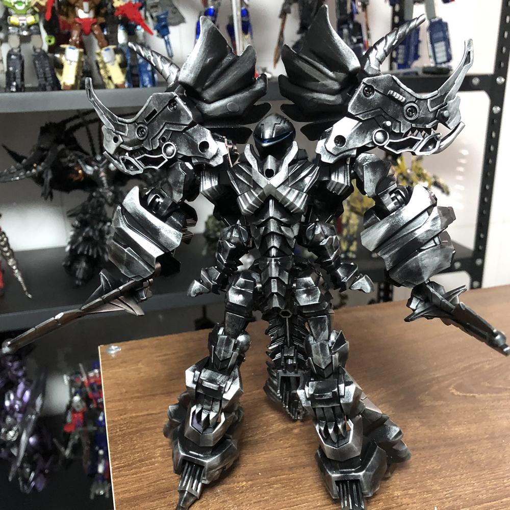 Slag Transformation Triceratops Manual Repainting Of Colors Deformable Dinosaur Robot Model Toy Height 23CM