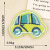 Cartoon Car Bear Embroidery Patch - Self-Adhesive Fabric Label for Clothing Accessories