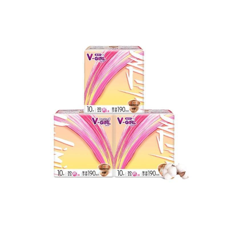 [V-Grade] V-GIRL Мика Мини-прокладки 190 мм с крылышками (В-К)