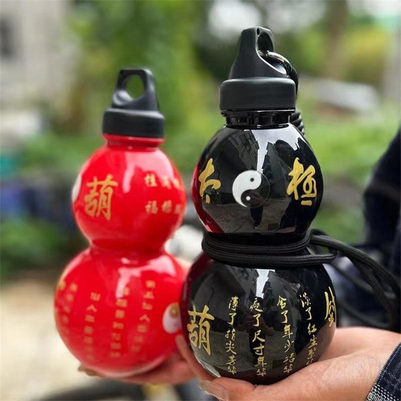 750Ml Gourd Water Bottle Child Water Gourd Kettle Chinese Retro Inspired Leakproof Water Jug For School Water Kettle