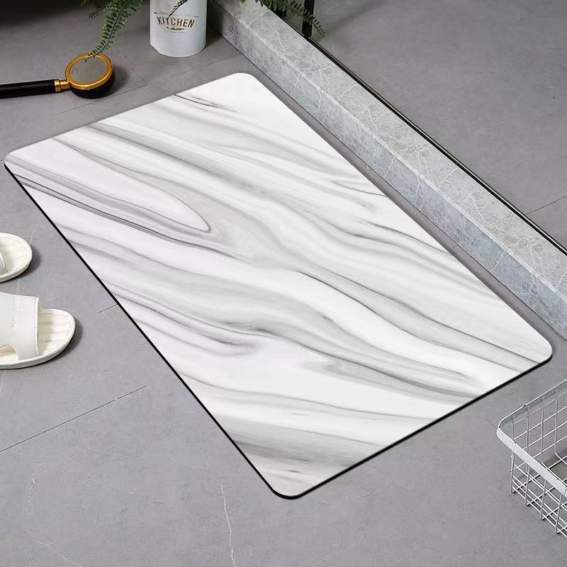 Simple Diatom Mud Anti-slip Water Absorbing Bathroom Door Mat 40*60cm (Economic Diatom Mud)
