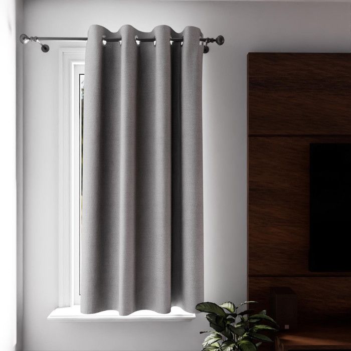 Rideau à oeillets 100% occultant 135x180 cm ECLIPSE blanc, par Soleil d'Ocre