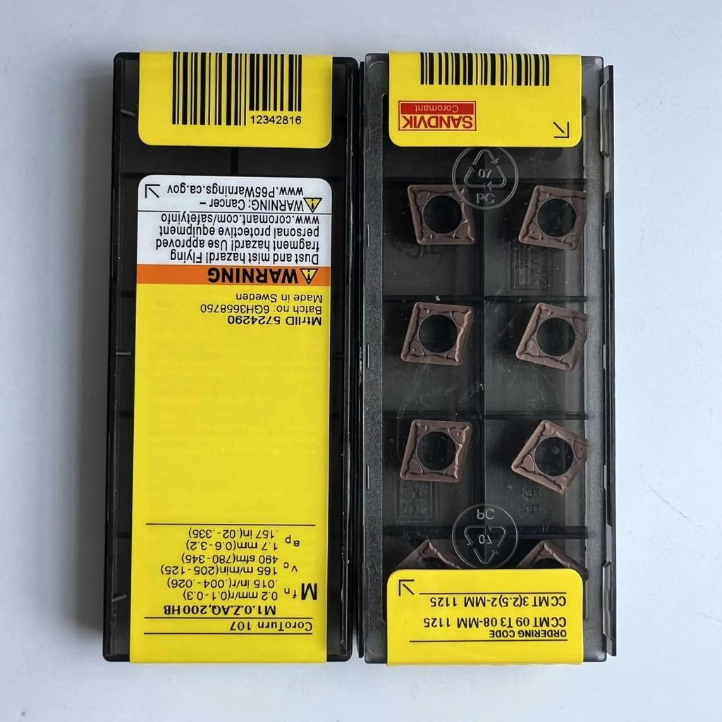 Original Sandvik / CCMT09T308-MM 1125  / CNC Lathe Carbide Blade 10 Pcs