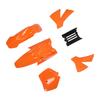 Motorcycle Fairing Cover Kit Orange Front Wheel Mudguard Splash Guard Kit for Senior Adventure