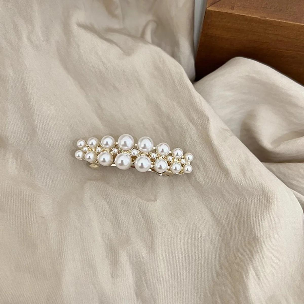 

Маленькие заколки-невидимки с жемчугом для женщин, девочек, модные геометрические заколки в виде цветка, головные уборы, милые заколки для девочек, аксессуары для волос