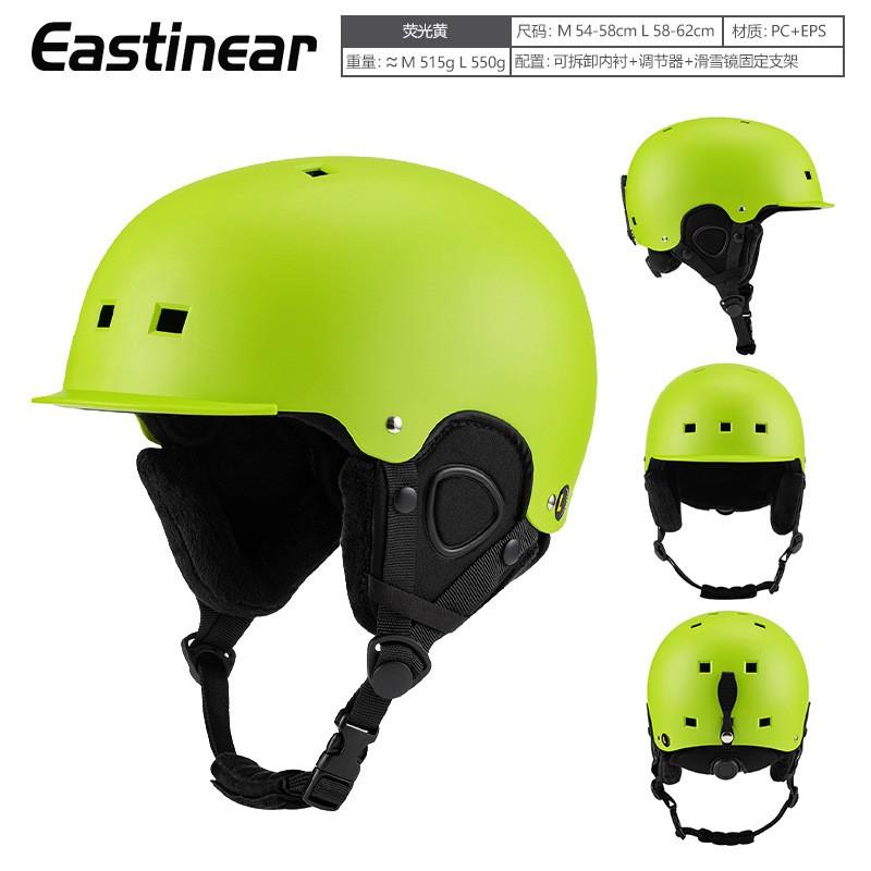 Winter Ski Helmet With Brim Snowboarding Skiing Lightweight Warm Breathable Unisex Adult Half In EPS ABS