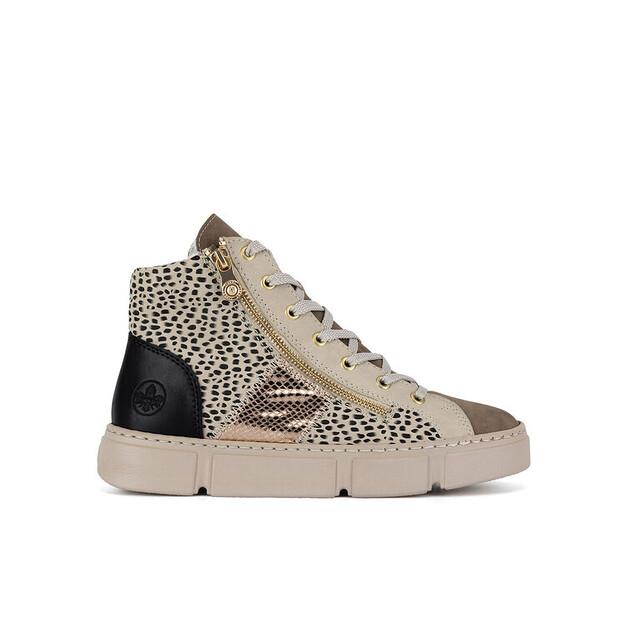 Rieker N5931-62 Beige Ankle Boots