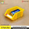 Angled Entry Heavy-Duty Plastic Storage and Organizer Box for Components and Hardware