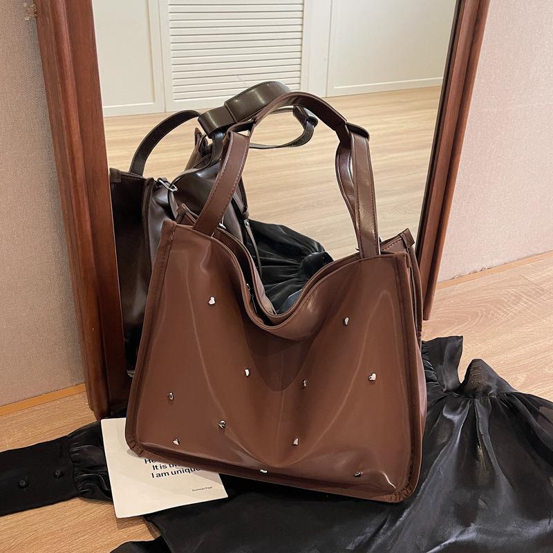 

Ретро рюкзак женский большой вместимости новый повседневный на плечо сумка-тоут многофункциональный дорожный рюкзак темно-коричневого