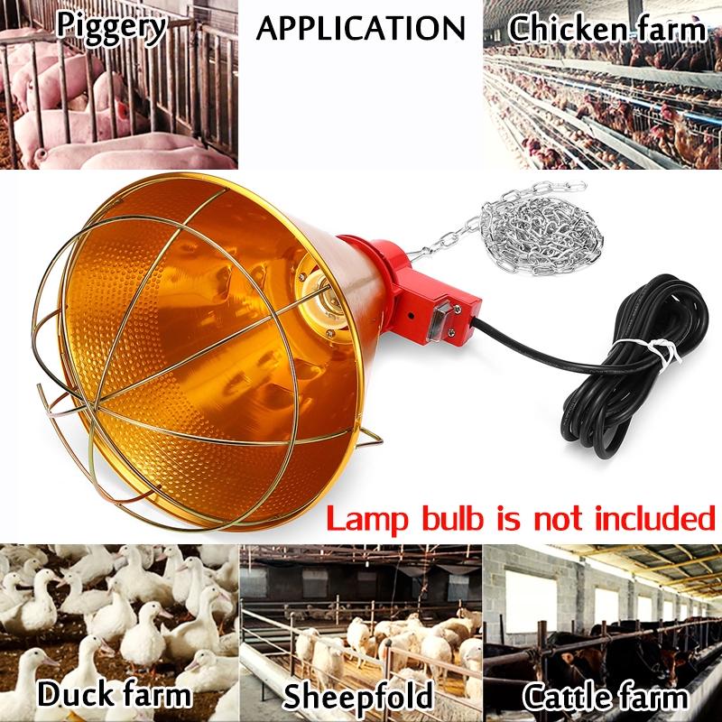 

275 Вт 175 Вт E27 Абажур для обогрева питомцев Инфракрасный тепловой абажур Брудер для питомцев Собака Свинья Кошка Курица Рептилия Абажур для фермы max 175w