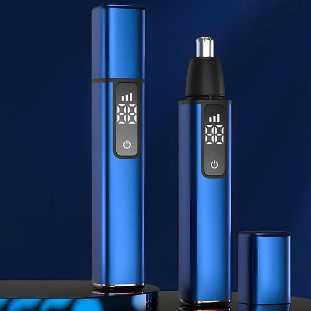 Fast Charging Nose Hair Scissor Digital Display Eyebrows Razor Electric Nose Hair Trimmer Travel