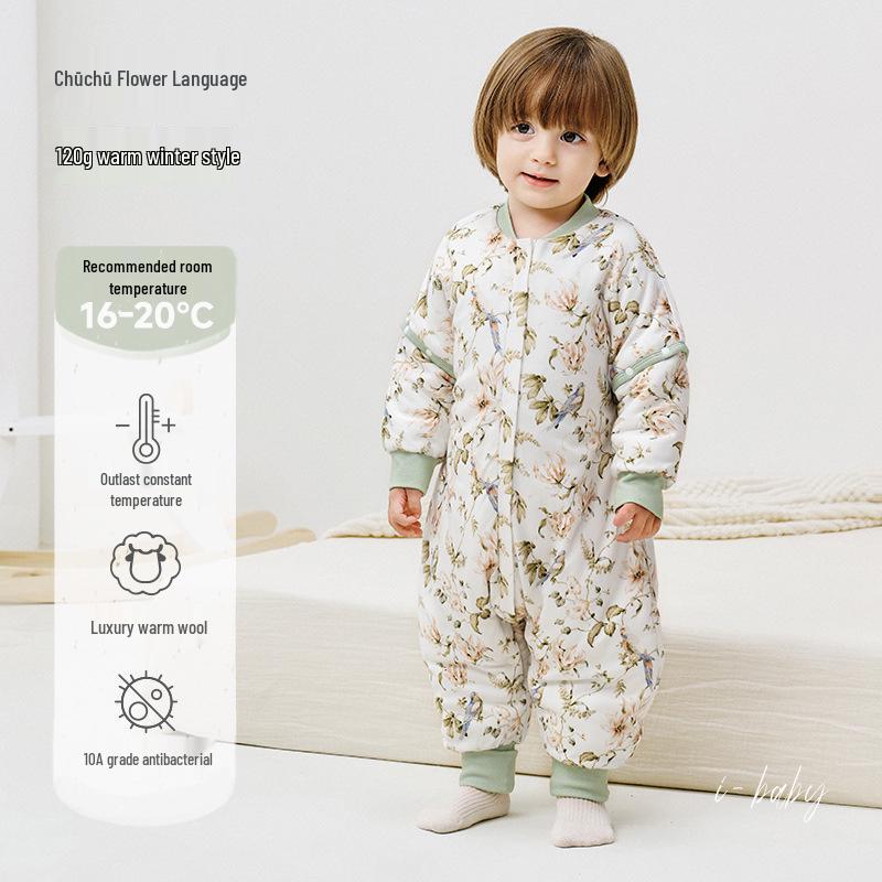 iBaby Wool Baby Sleeping Bag - Autumn/Winter Anti-Kick Quilt