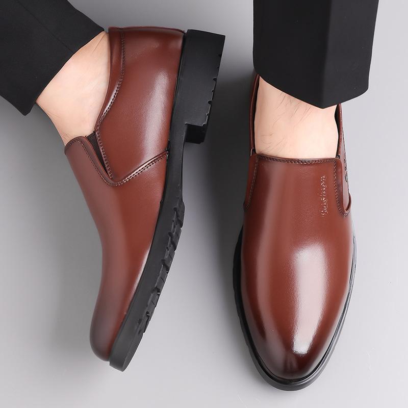 2025 Spring and Autumn New Men's British Business Dress Leather Shoes One Pedal Extra Large Size Men's Shoes 35-50 Size 2282