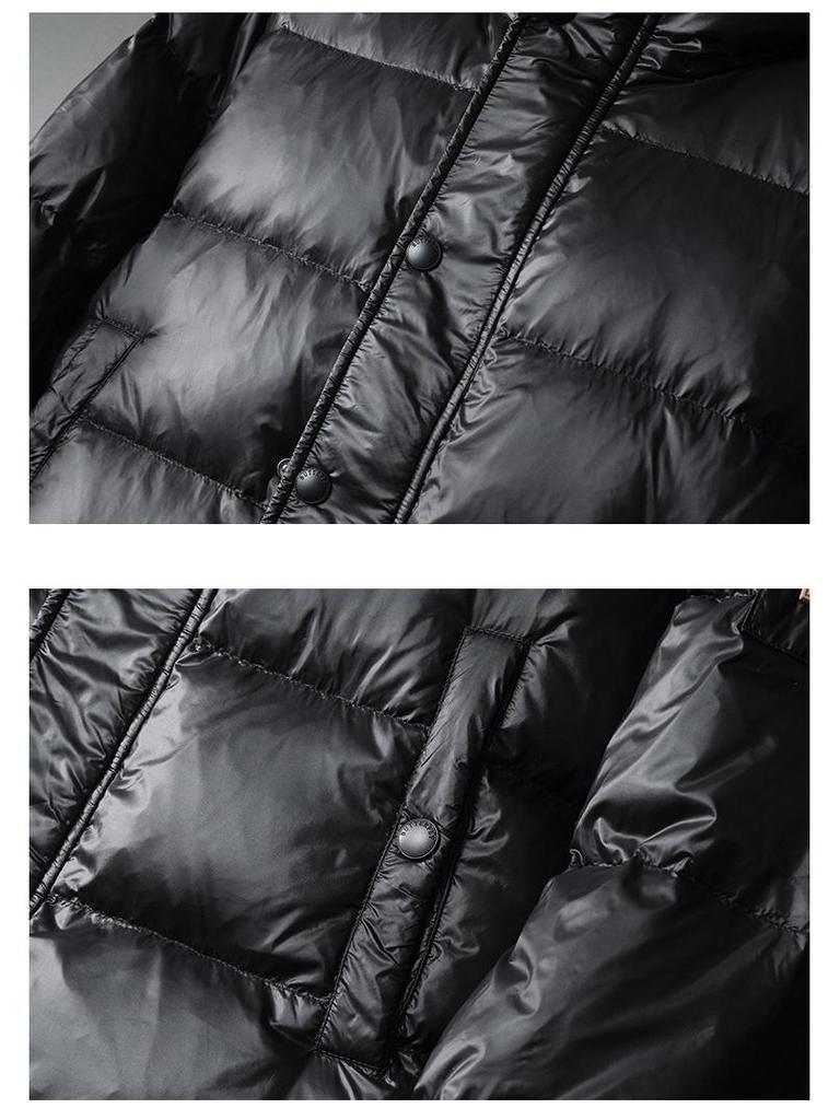 Doudoune à capuche décontractée et tendance pour homme, style européen, hiver 2025 - Duvet de canard blanc