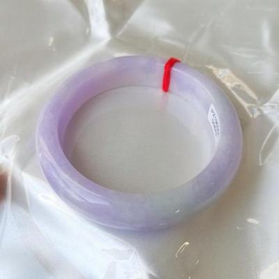 Natural Send Certificate Pure Myanmar Emerald A Grade Ice Purple 54 -62mm Female Elegant Princess Bracelet Send Mom To Girlfriend