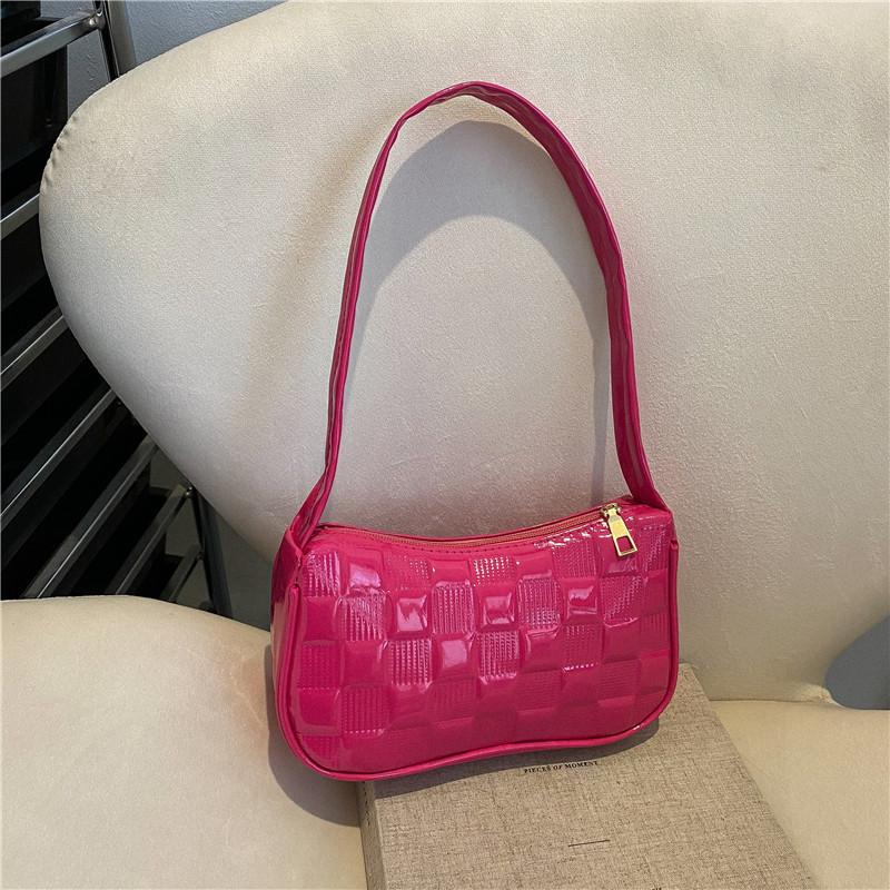 Chic Square Handheld Bag For Women Stylish Urban Design In White Orange Green