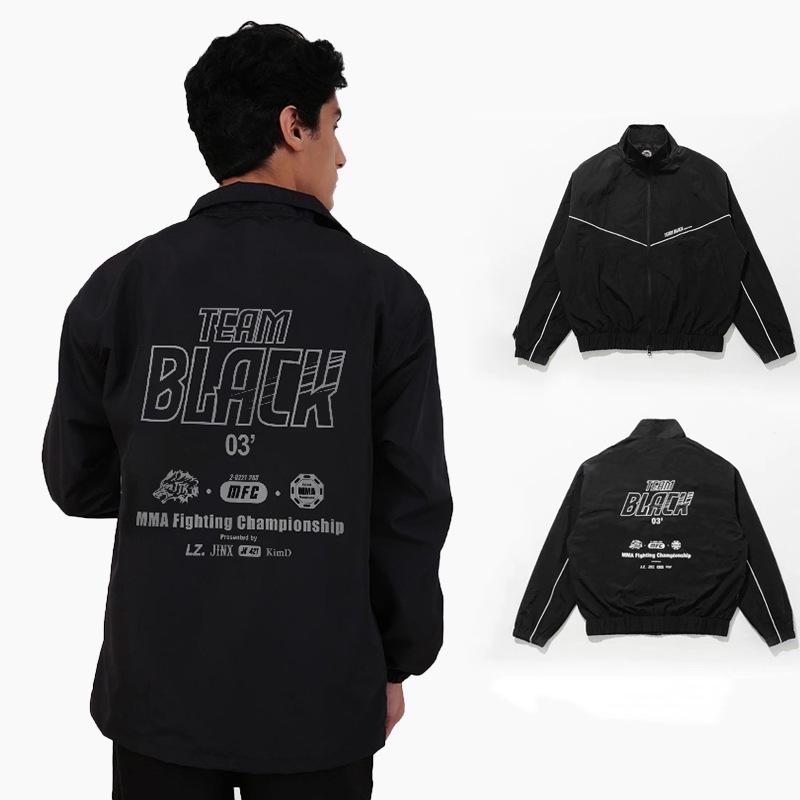 Winddichte Freizeitjacke für koreanische Girlgroups mit aufgedrucktem Logo