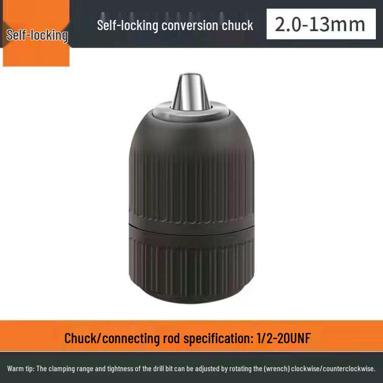 Self-Locking Ratchet Drill Chuck Adapter for Electric Drill & Hammer, 10/13mm