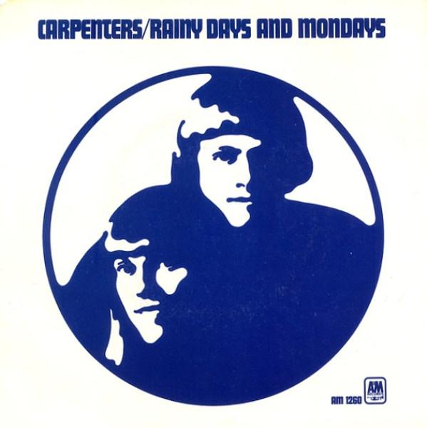 

7-дюймовая пластинка CARPENTERS Rainy Days And Mondays Saturday AM1260S AM Records 1971 США Рок Б/У