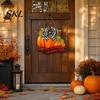 Thanksgiving Pumpkin Decoration Fall Welcome Sign, Door Hanger, Wooden Decor Harvest Sign Hanging Porch for Autumn Farmhouse Wall Solid Wood